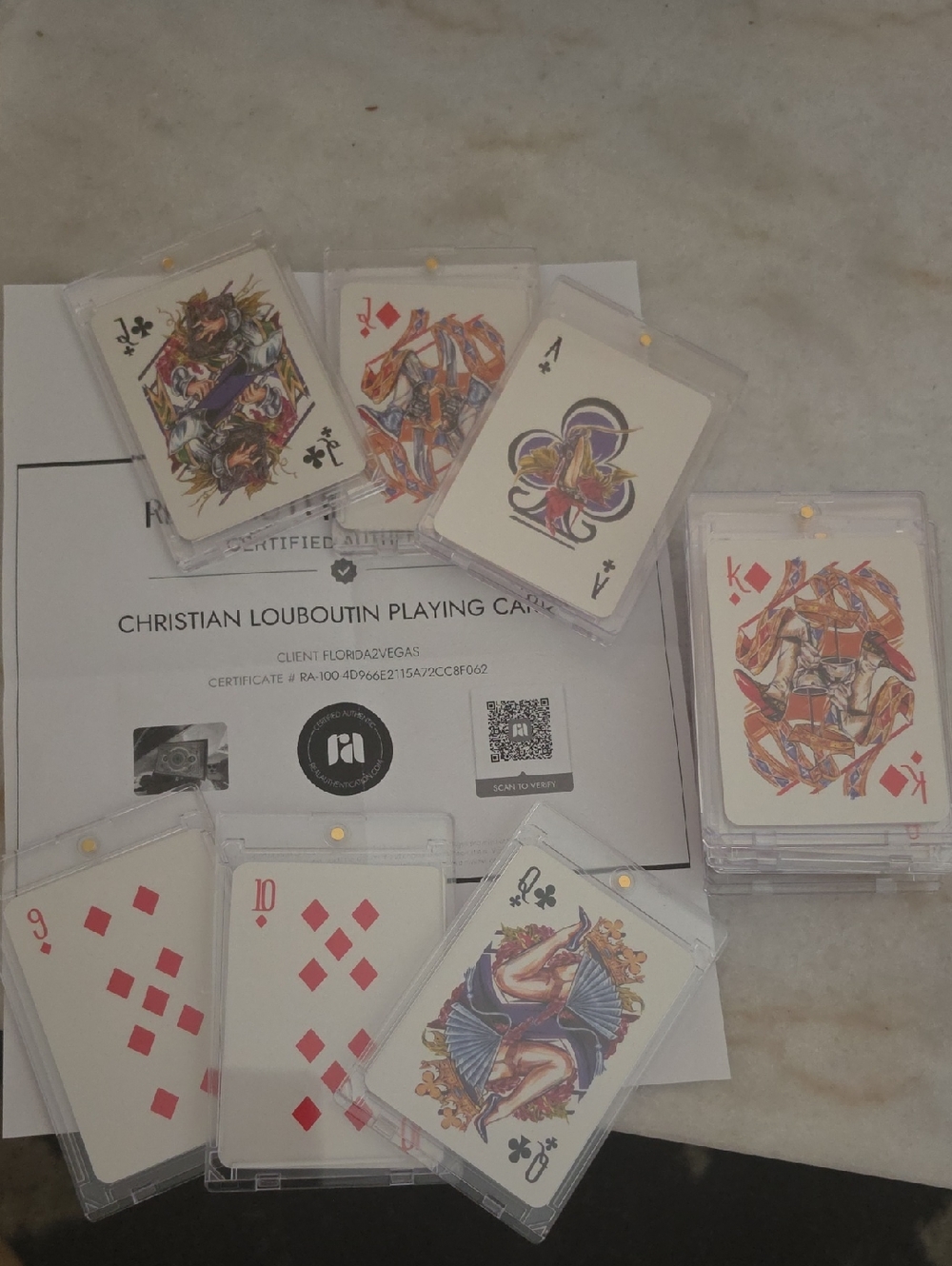 Christian Louboutin Playing Cards Brand New In Hard Cases With COA - CHOOSE ONE